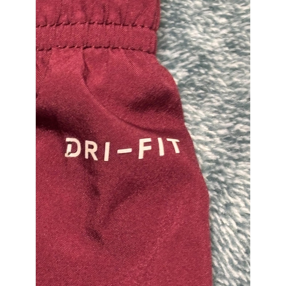 Nike Womens Harvard Dri-FIT Shorts Size S Burgundy Woven Athletic Activewear - Picture 8 of 9